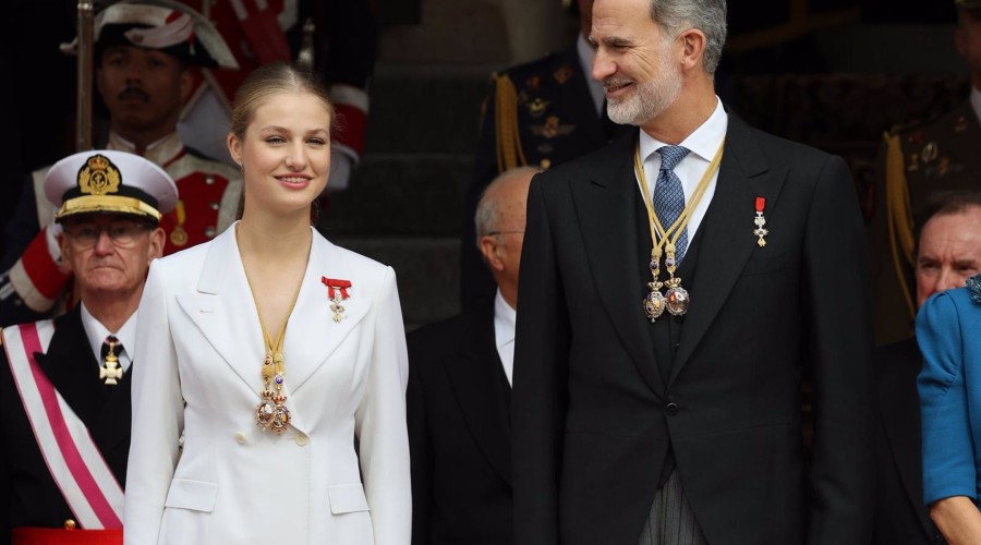 Los consejos del Rey Felipe VI a la Princesa Leonor durante el almuerzo celebrado en el Palacio Real