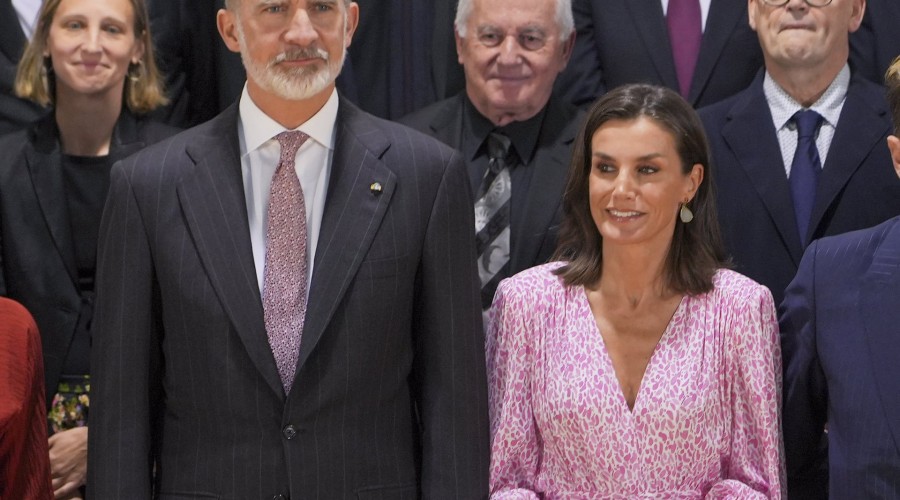 La Reina Letizia recupera su vestido de invitada más especial en la entrega de las Medallas de las BBAA en Cádiz